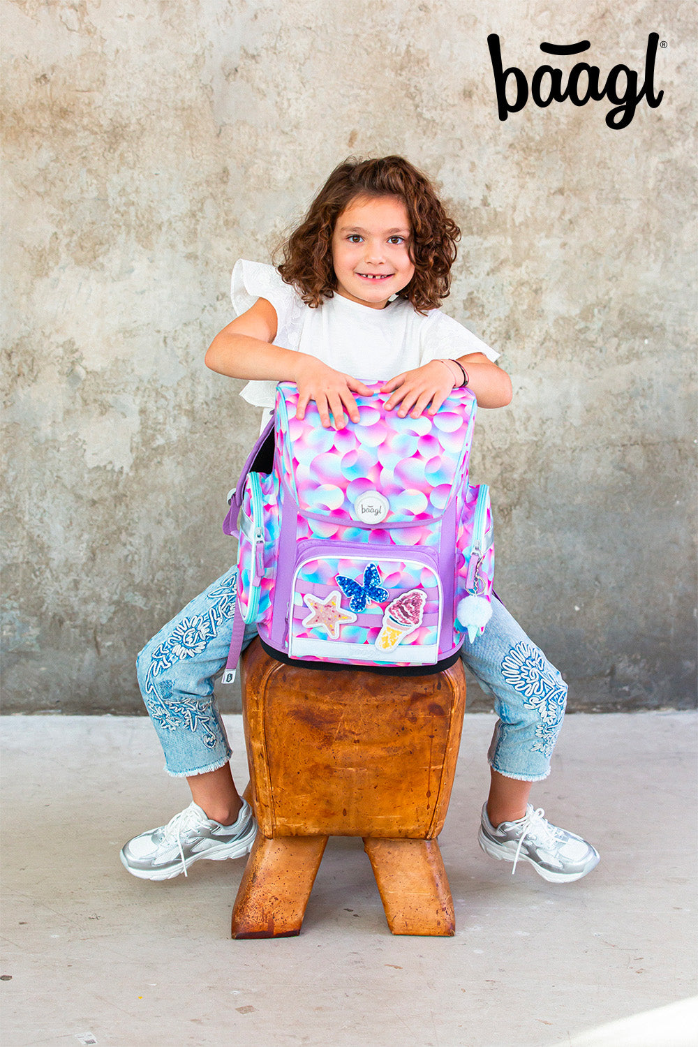 Ergo Candy Schulranzen-Set 5tlg.: Schulranzen, Federmäppchen, Turnbeutel, Schürze, Brustbeutel