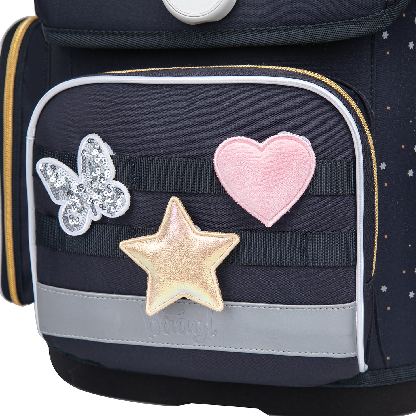 Ergo Unicorn Gold Schulranzen-Set 3tlg.: Schulranzen, Federmäppchen, Turnbeutel