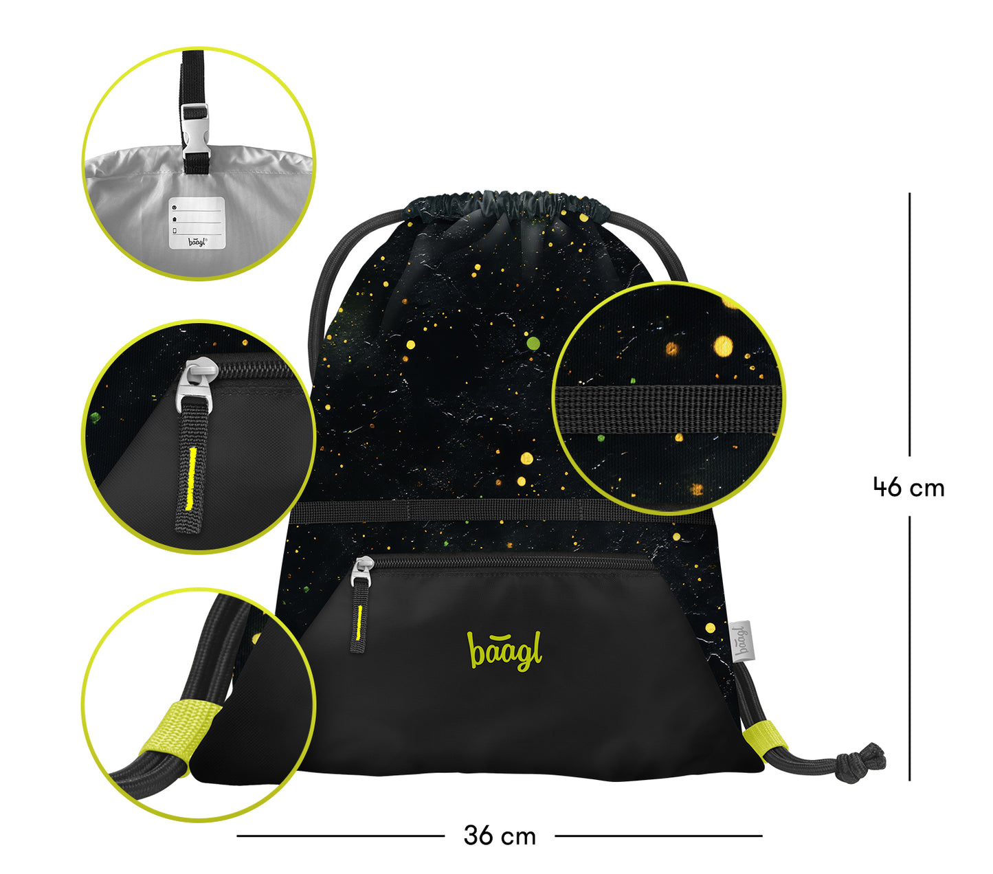 Turnbeutel mit Tasche Traktor
