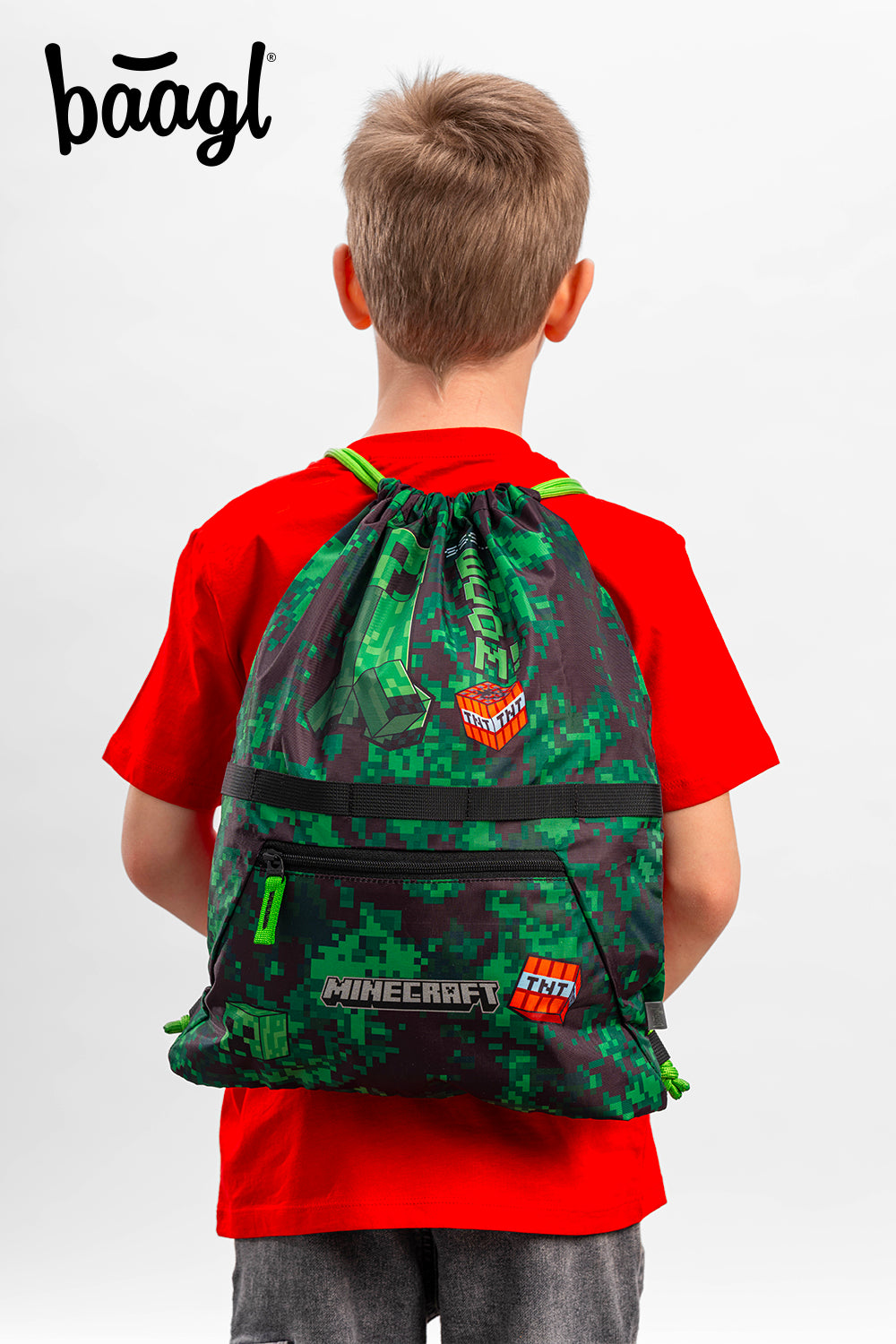 Turnbeutel mit Tasche Minecraft Boom