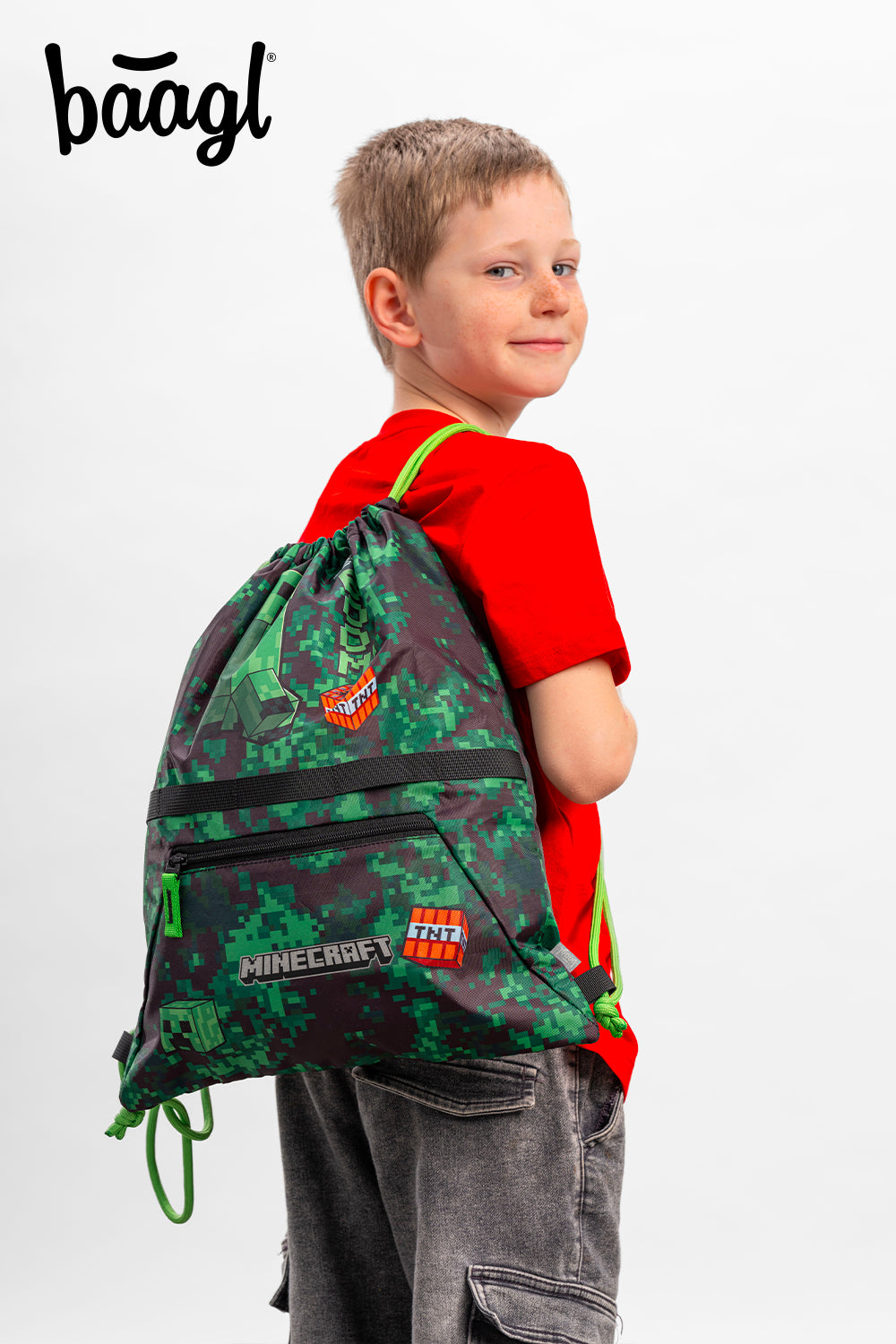 Turnbeutel mit Tasche Minecraft Boom