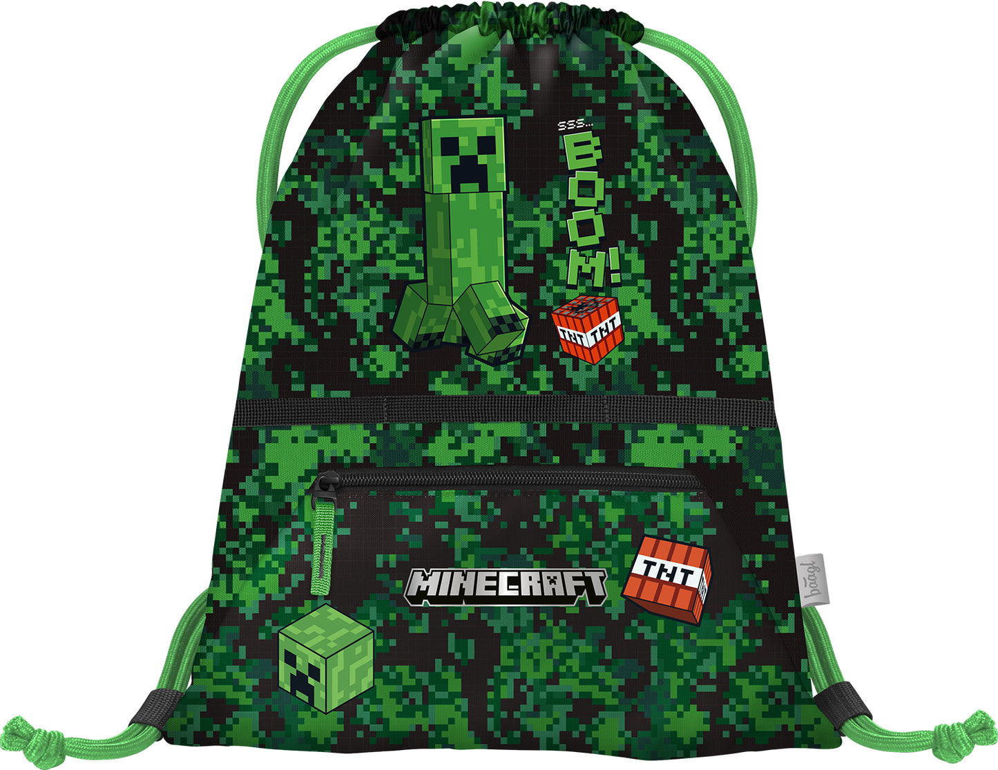 Turnbeutel mit Tasche Minecraft Boom