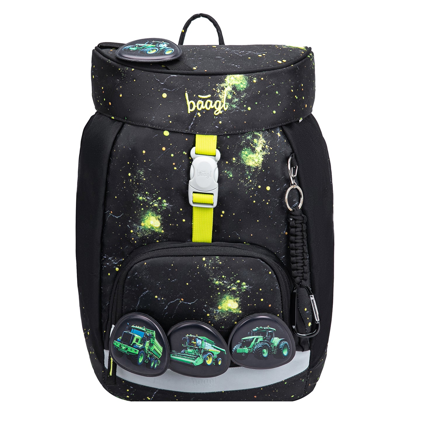 Airy Traktor Schulrucksack-Set 5tlg.: Schulrucksack, Federmäppchen, Turnbeutel, Schürze, Brustbeutel