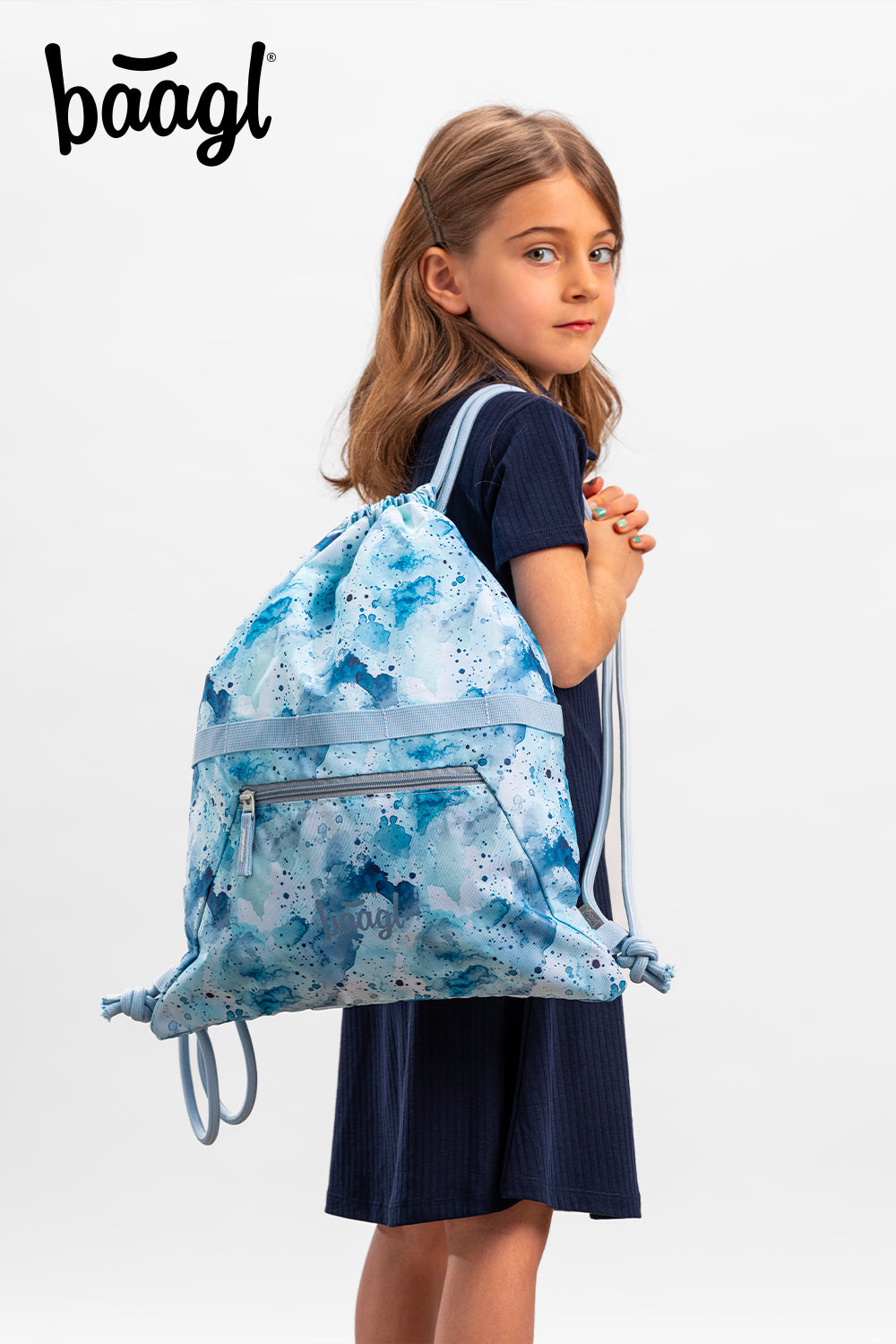 Turnbeutel mit Tasche Polar