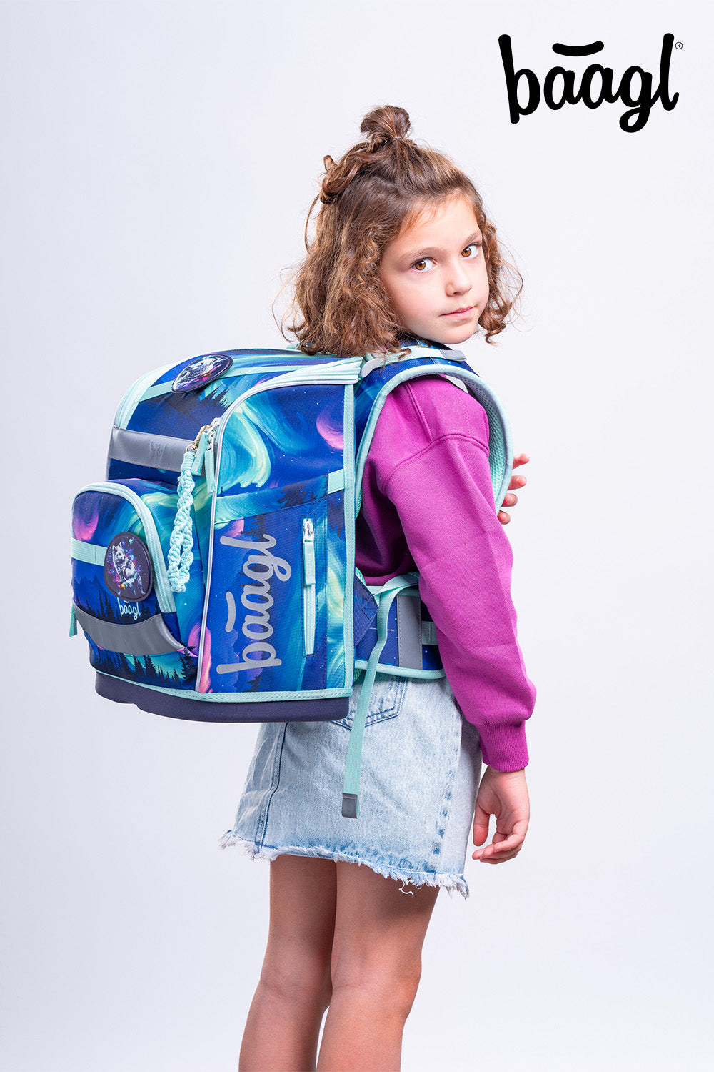 Zippy Plus Aurora Schulranzen-Set 5tlg.: Schulranzen, Federmäppchen, Turnbeutel, Schürze, Brustbeutel