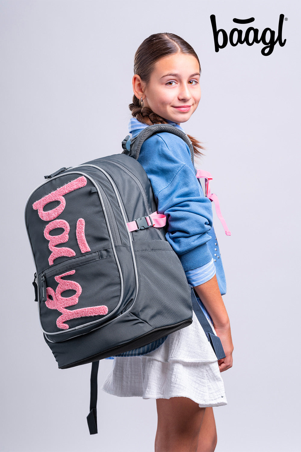 Core Logo Pink Schulrucksack-Set 3tlg.: Schulrucksack, Federmäppchen, Turnbeutel
