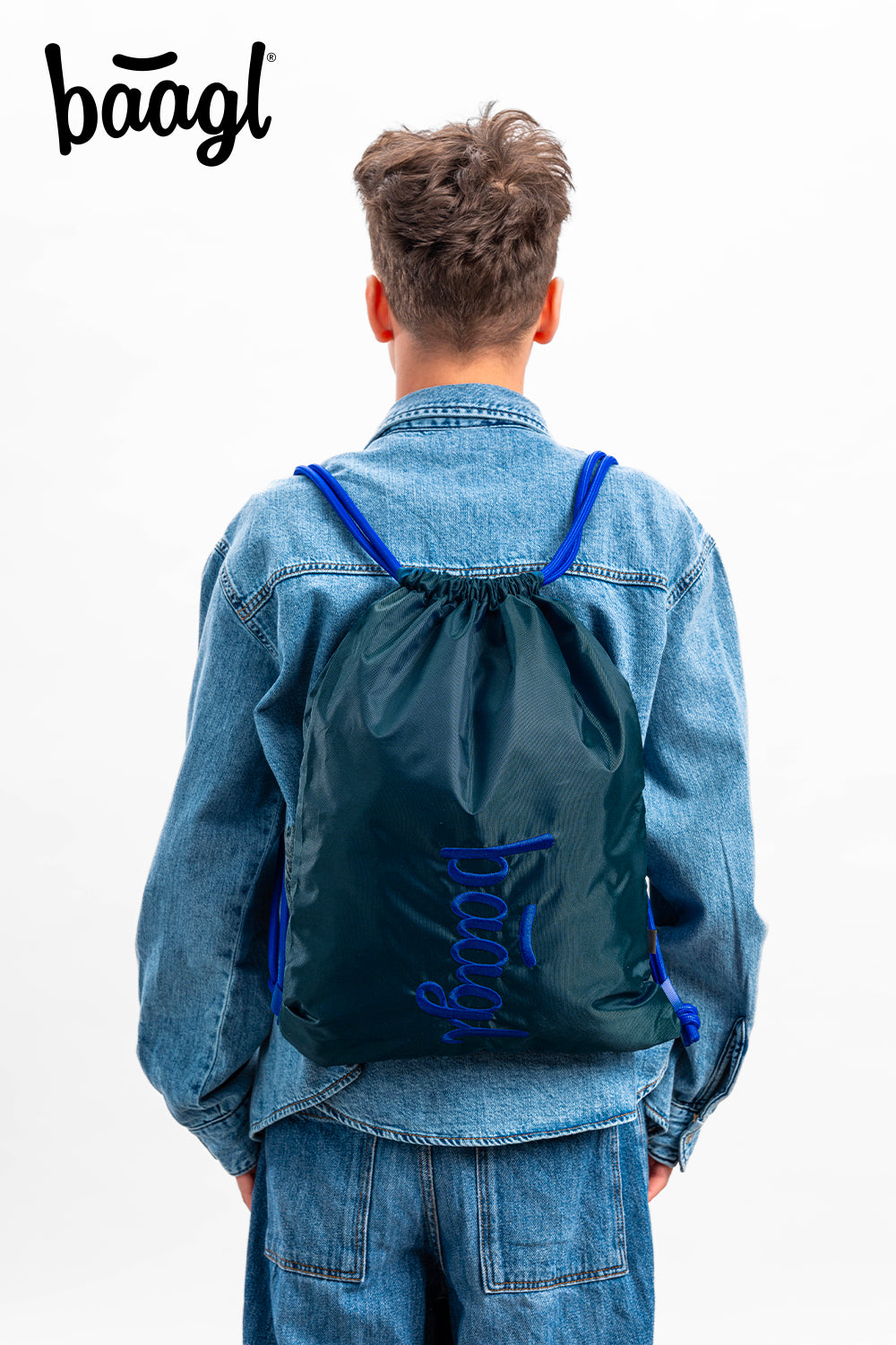 Turnbeutel Logo Blau