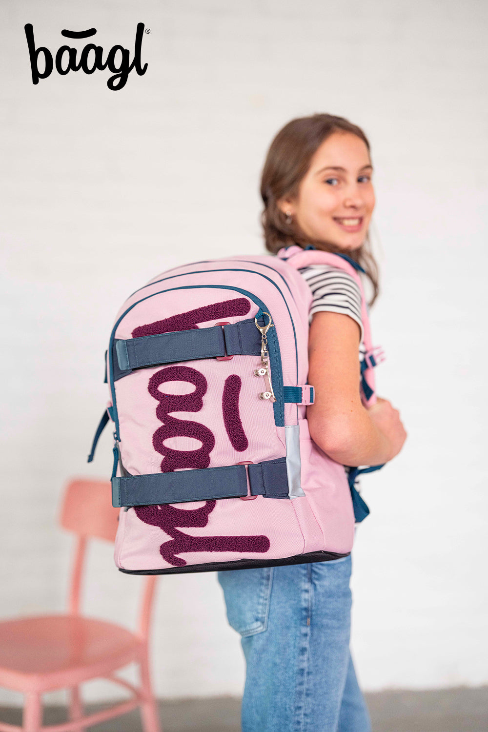 Schulrucksack Skate Rose