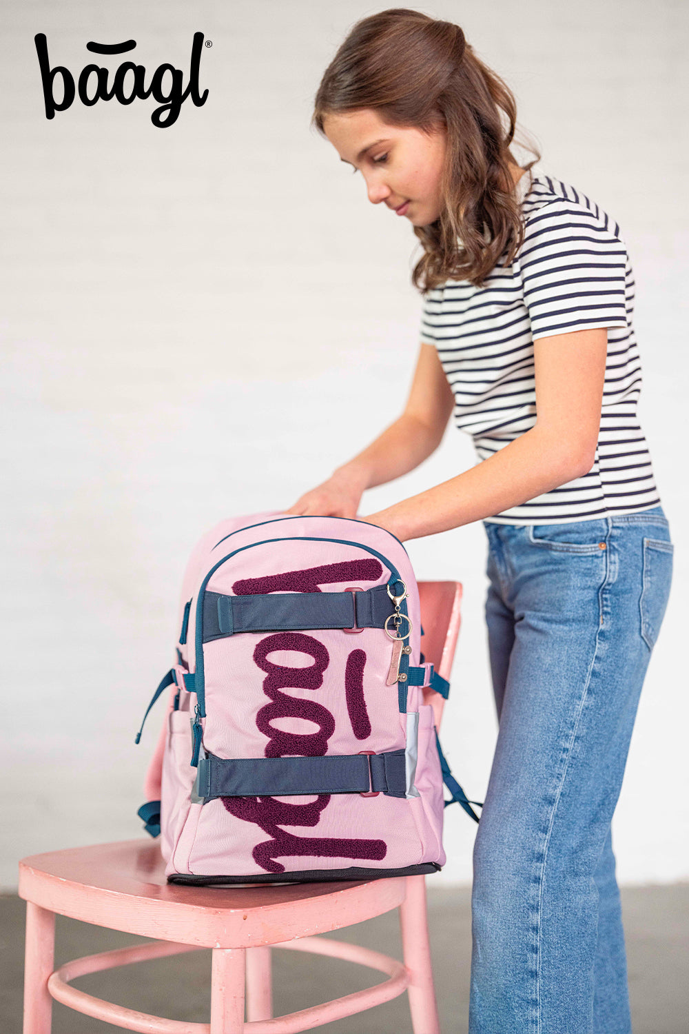 Schulrucksack Skate Rose