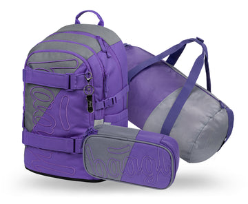 Skate Dual Schulrucksack-Set 3tlg.: Schulrucksack, Federmäppchen, Sporttasche