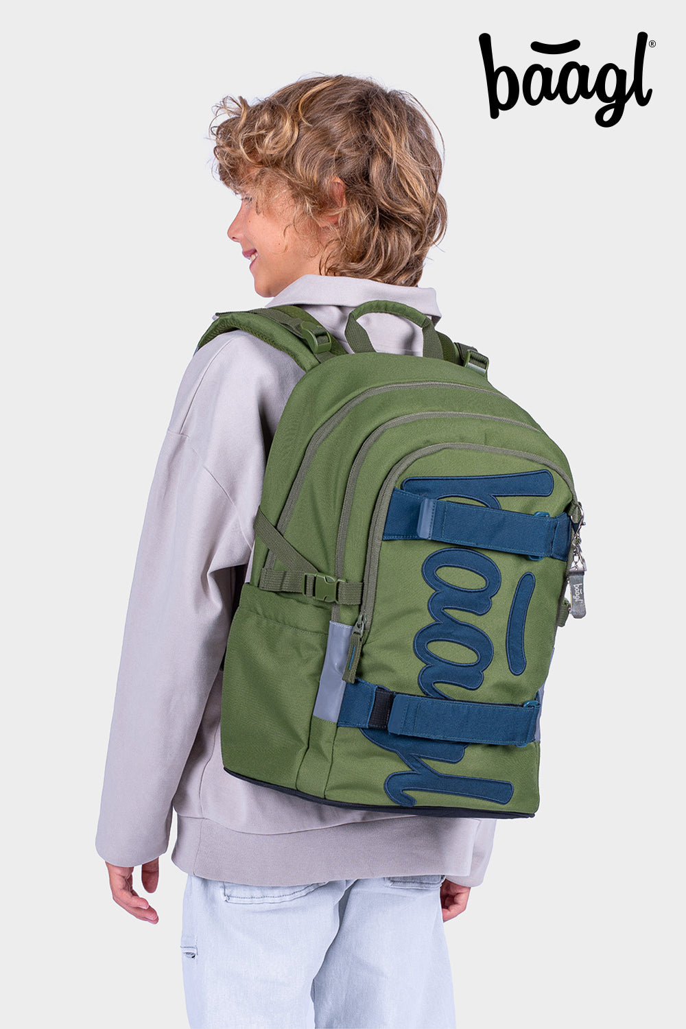 Schulrucksack Skate Olive