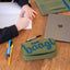 Federmäppchen Etui Olive