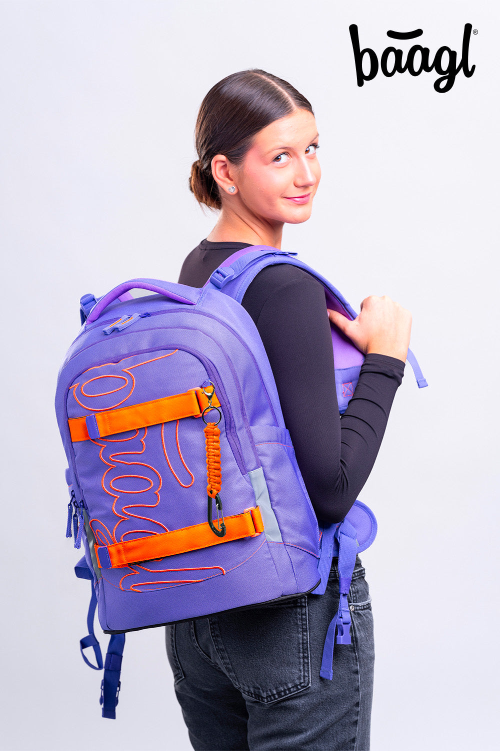 Skate Max Orange Schulrucksack-Set 3tlg.: Schulrucksack, Federmäppchen, Turnbeutel