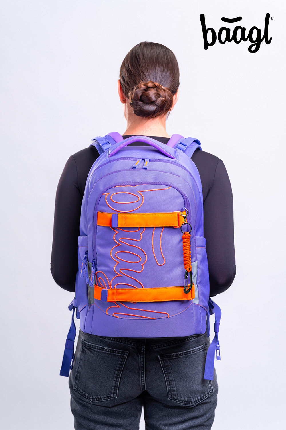 Skate Max Orange Schulrucksack-Set 3tlg.: Schulrucksack, Federmäppchen, Turnbeutel