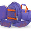 Skate Max Orange Schulrucksack-Set 5tlg.: Schulrucksack, Federmäppchen, Turnbeutel, Sporttasche, Bauchtasche