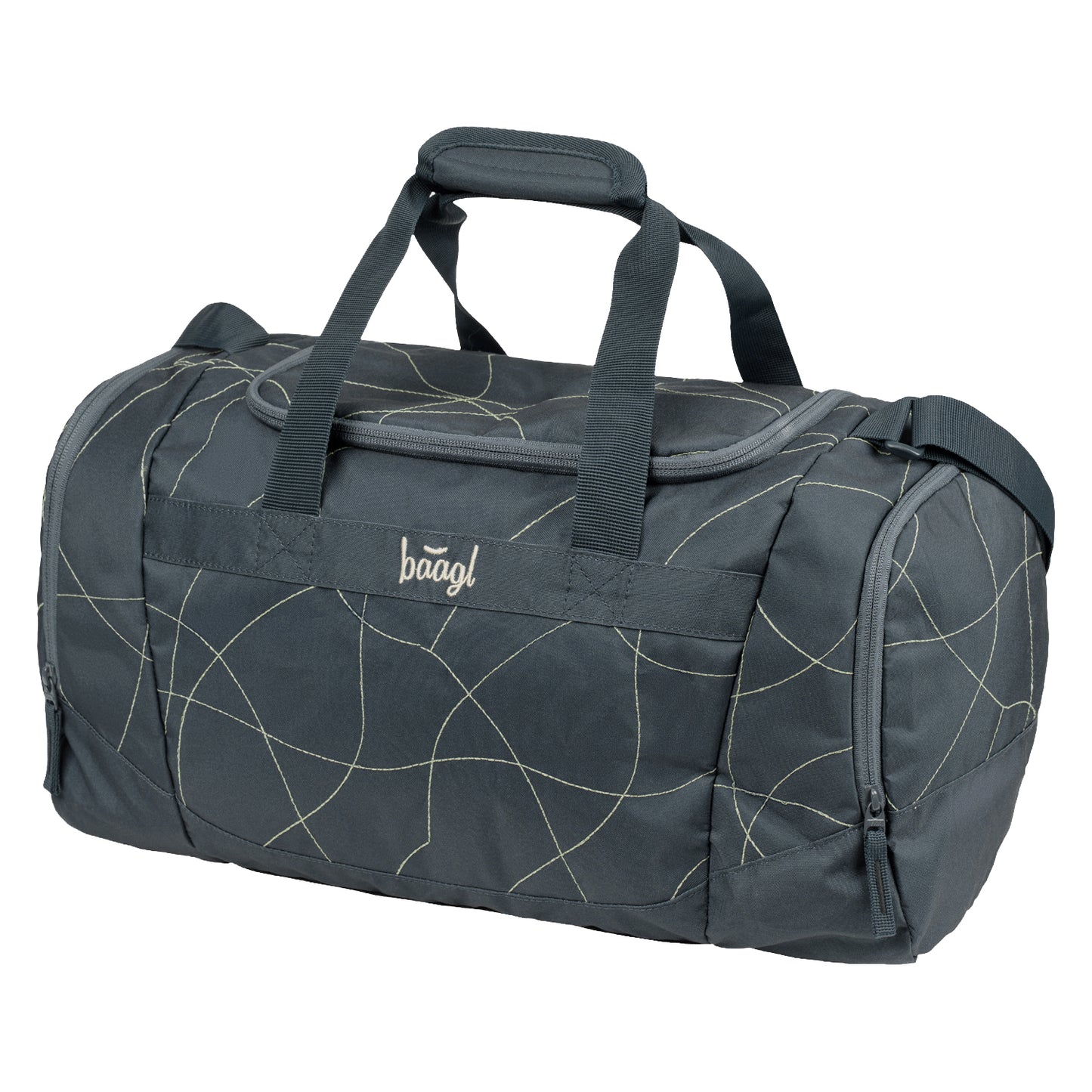 Skate Max Wave Schulrucksack-Set 5tlg.: Schulrucksack, Federmäppchen, Turnbeutel, Sporttasche, Bauchtasche