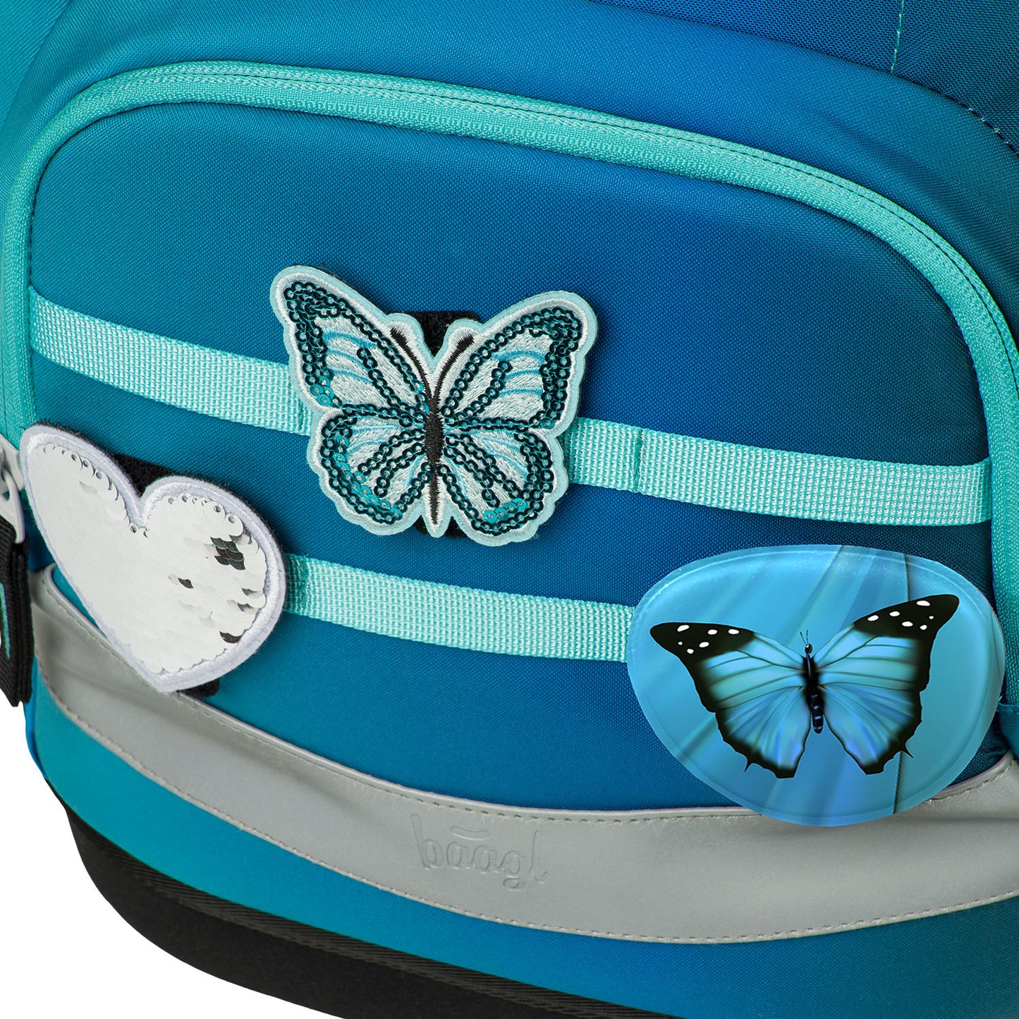 Airy Plus Butterfly Schulrucksack-Set 3tlg.: Schulrucksack, Federmäppchen, Turnbeutel