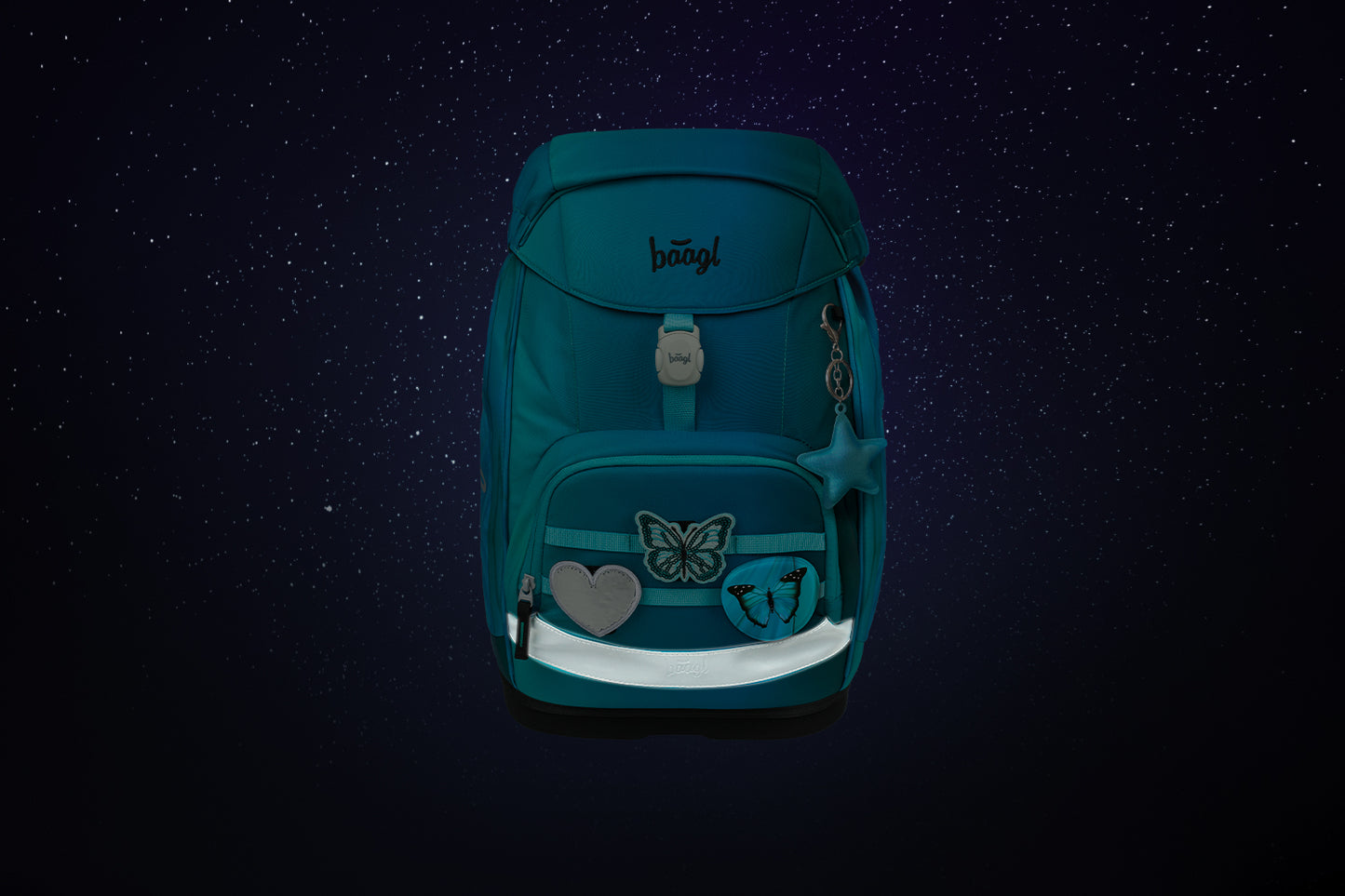 Airy Plus Butterfly Schulrucksack-Set 3tlg.: Schulrucksack, Federmäppchen, Turnbeutel