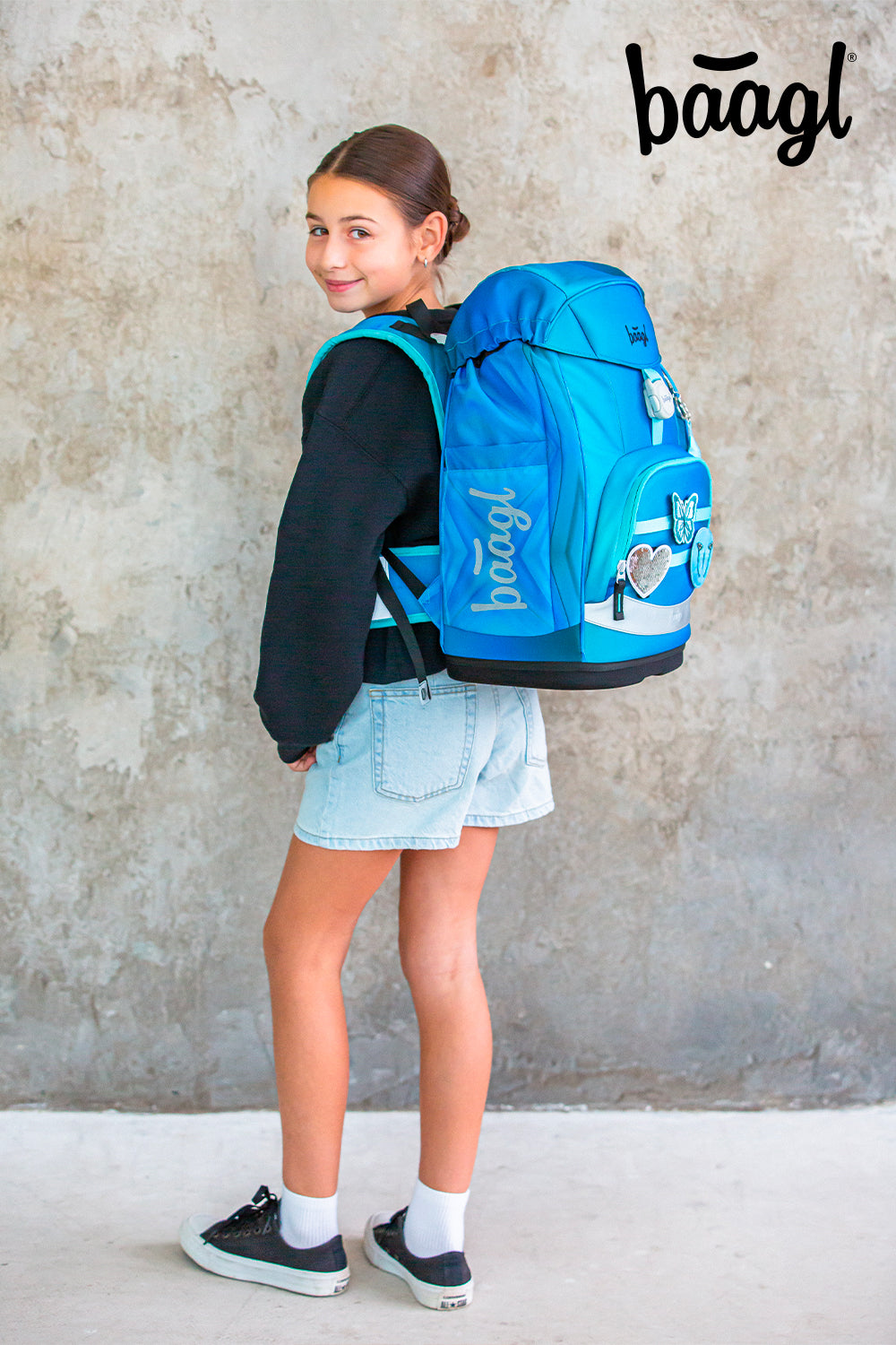 Airy Plus Butterfly Schulrucksack-Set 3tlg.: Schulrucksack, Federmäppchen, Turnbeutel