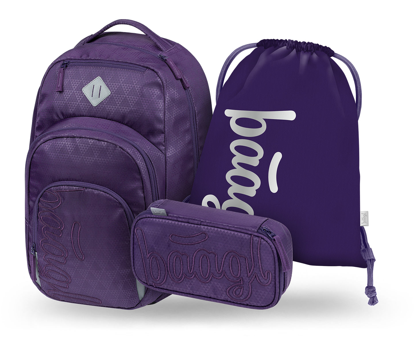 Coolmate Plum Schulrucksack-Set 3tlg.: Schulrucksack, Federmäppchen, Turnbeutel
