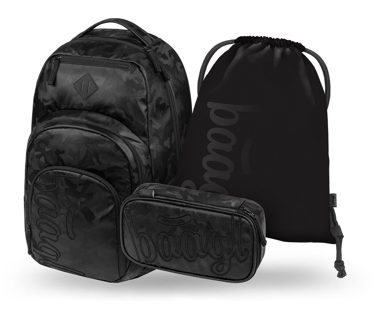 Coolmate Onyx Schulrucksack-Set 3tlg.: Schulrucksack, Federmäppchen, Turnbeutel