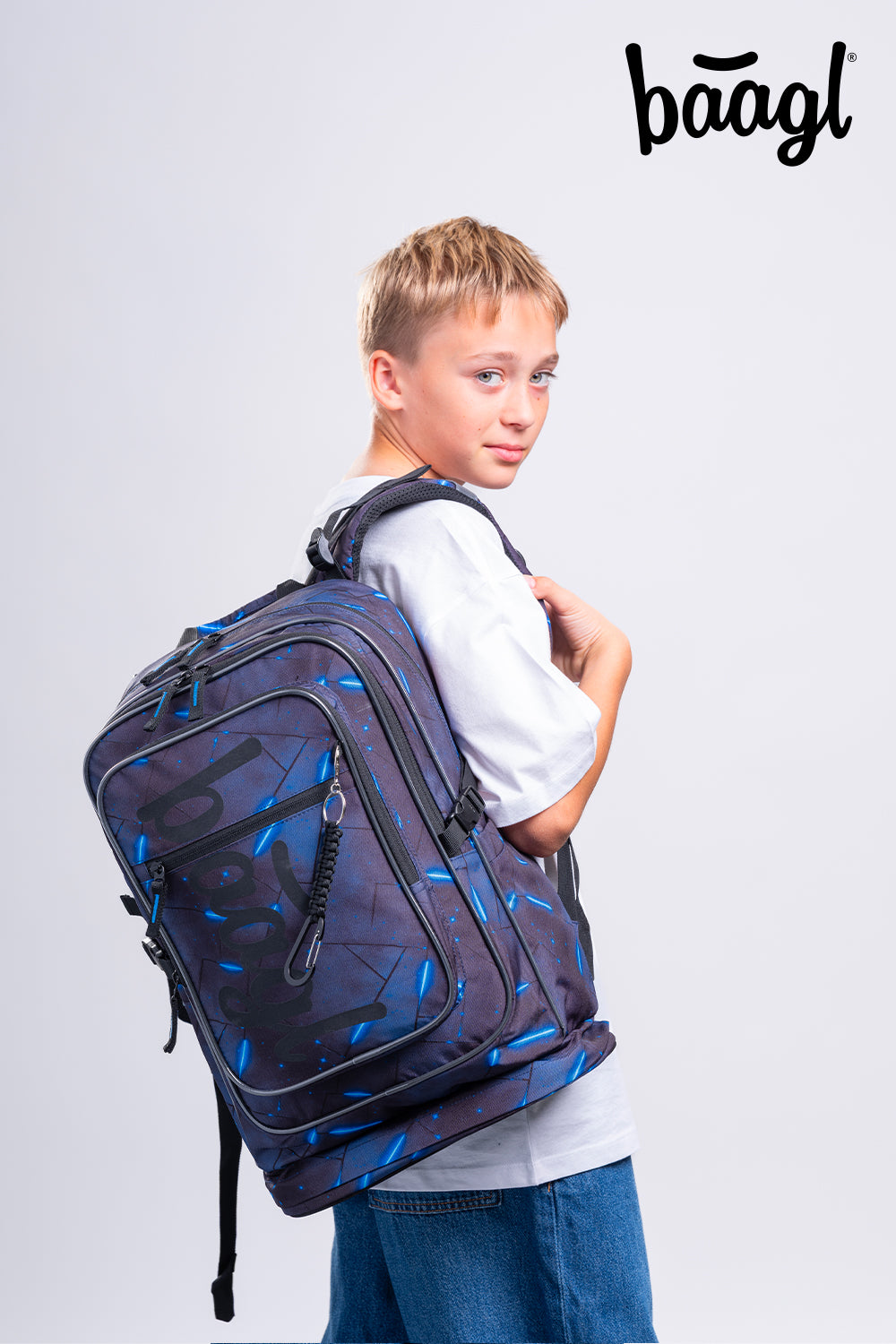 Cubic Flash Schulrucksack-Set 3tlg.: Schulrucksack, Federmäppchen, Turnbeutel