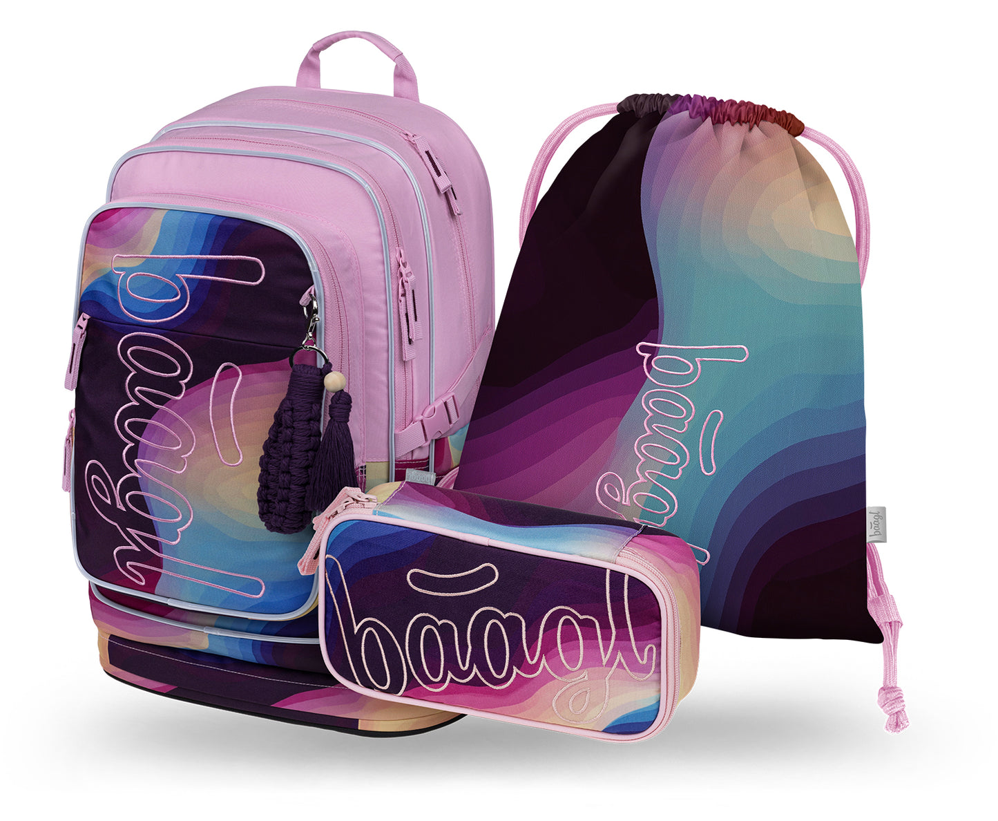 Cubic Lyra Schulrucksack-Set 3tlg.: Schulrucksack, Federmäppchen, Turnbeutel