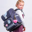 Ergo Unicorn Gold Schulranzen-Set 5tlg.: Schulranzen, Federmäppchen, Turnbeutel, Schürze, Brustbeutel