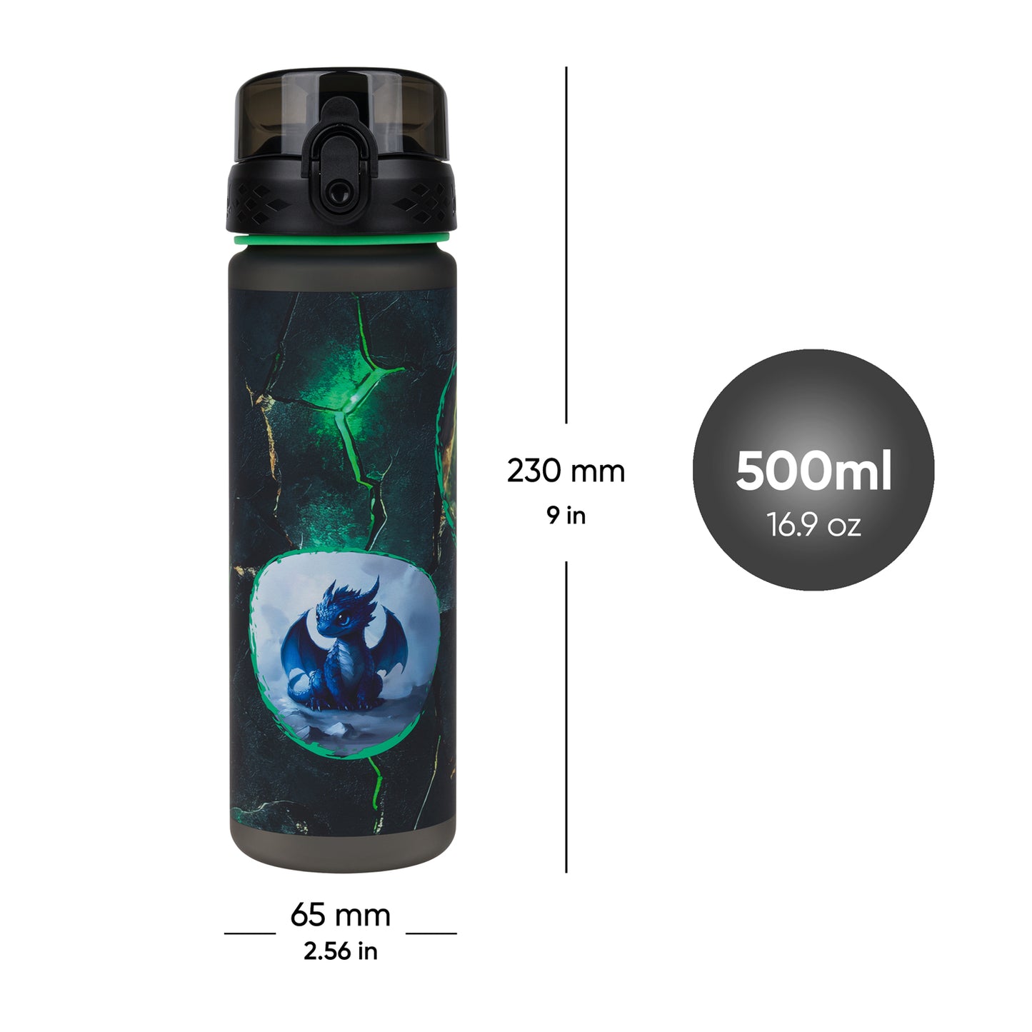 Trinkflasche Tritan Drachen 500 ml