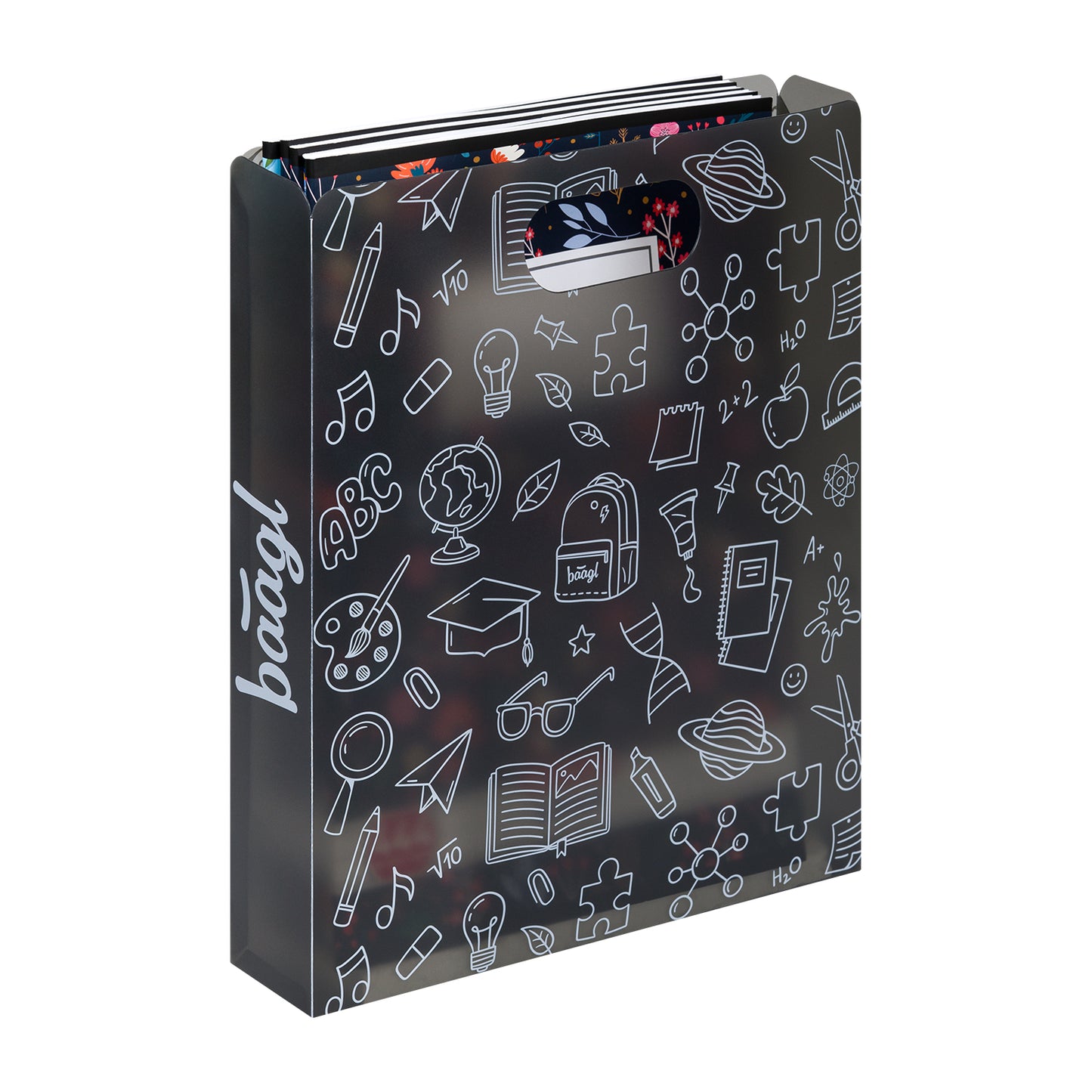 Heftmappe Kunststoff School Grau