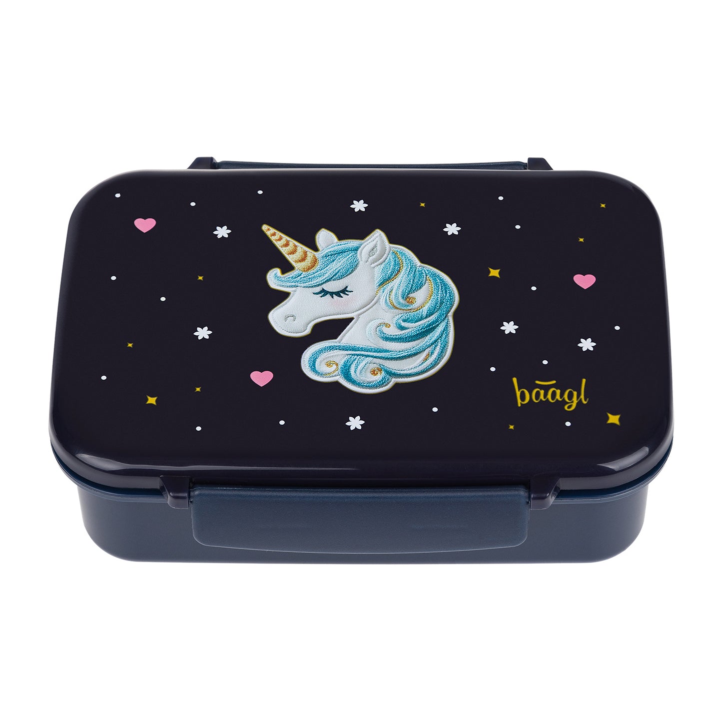 Brotdose mit Fächern Unicorn Stars