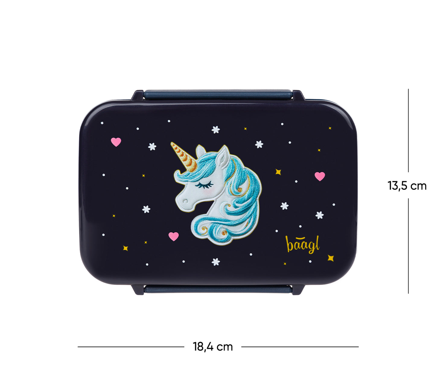 Brotdose mit Fächern Unicorn Stars