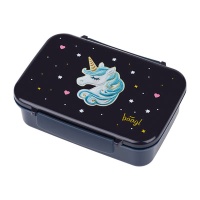 Brotdose mit Fächern Unicorn Stars