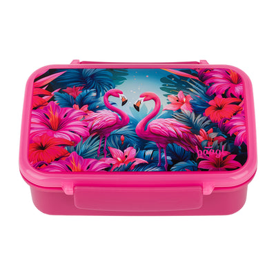Brotdose mit Fächern Flamingo