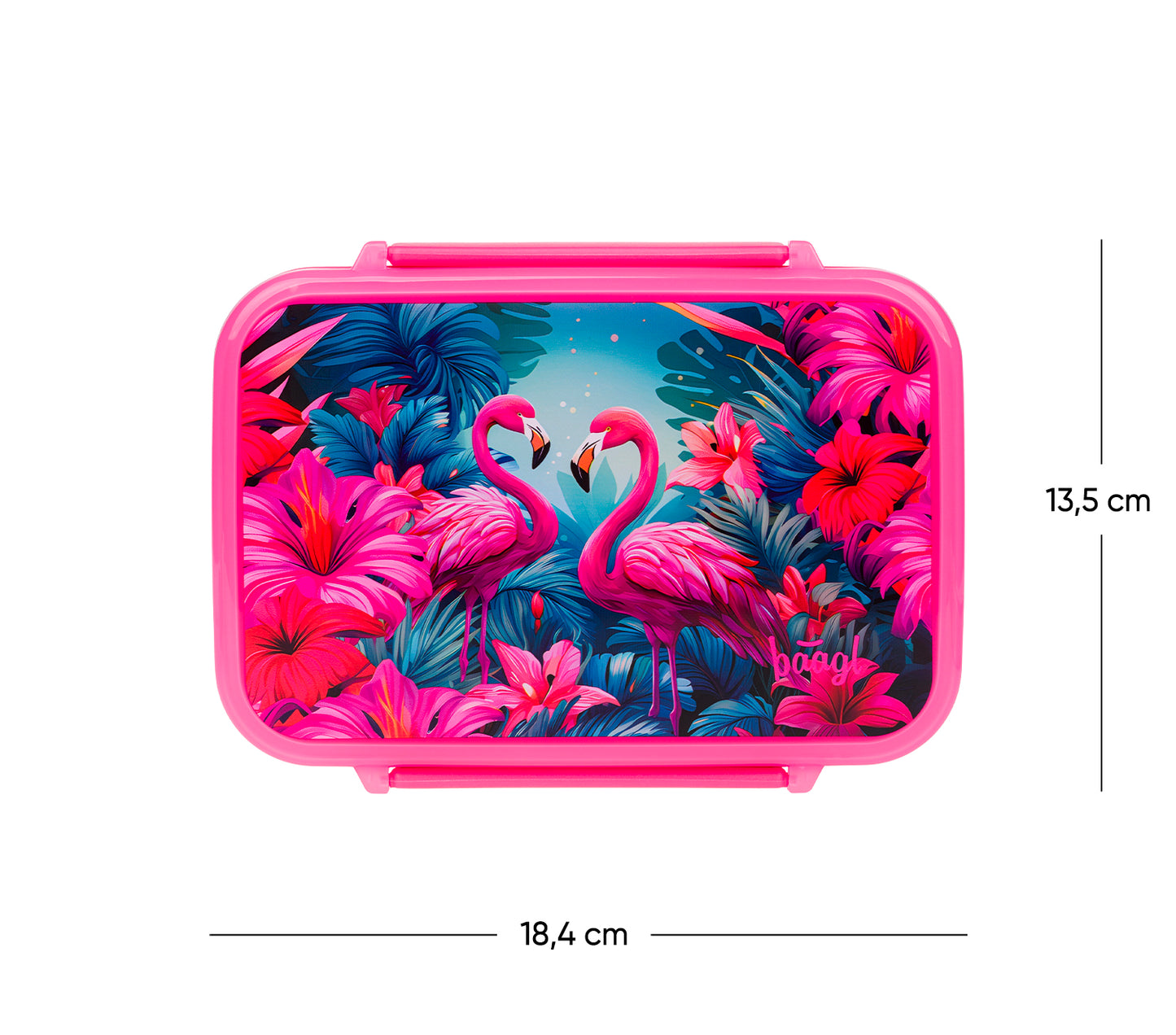 Brotdose mit Fächern Flamingo