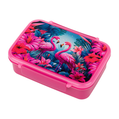Brotdose mit Fächern Flamingo
