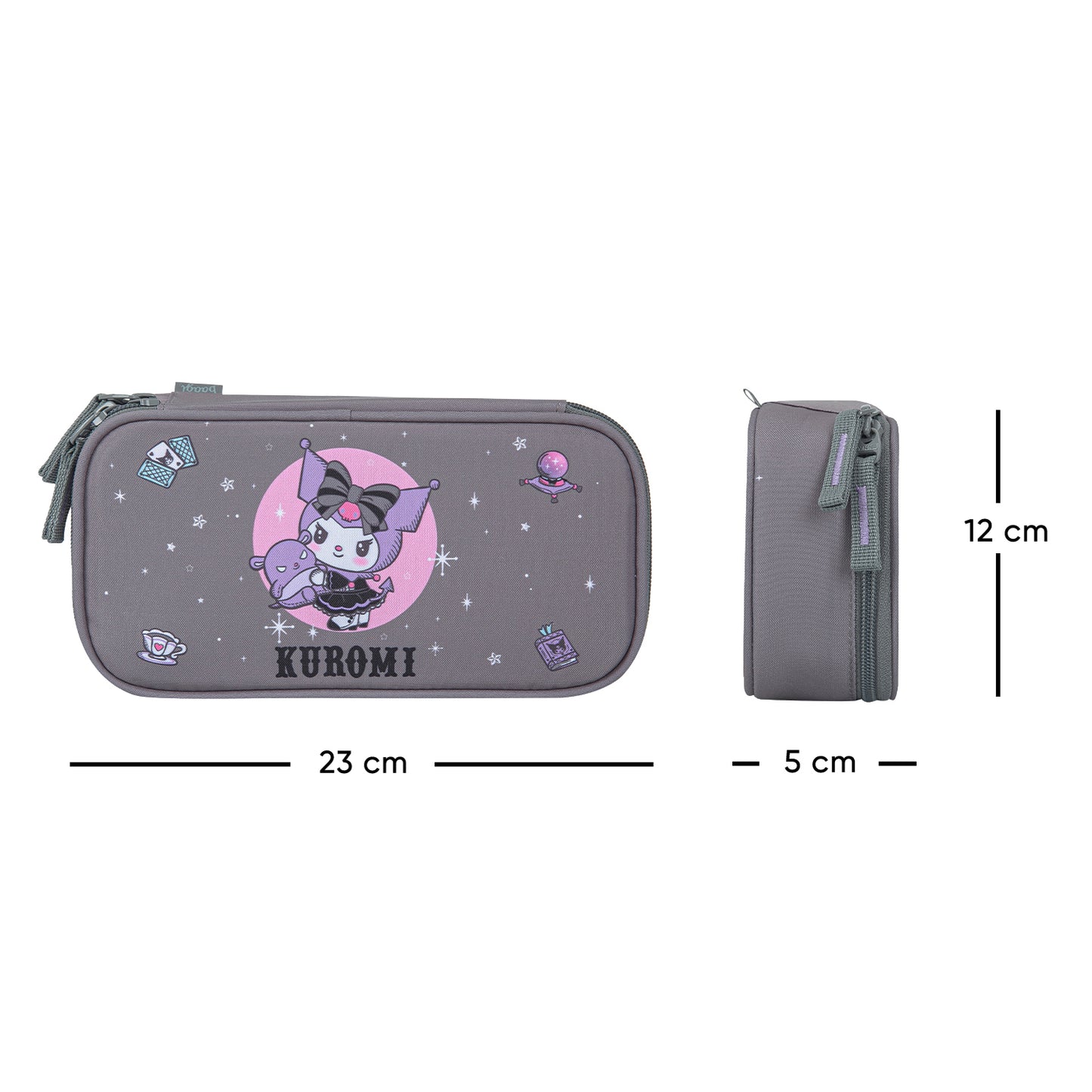 Federmäppchen Etui Kuromi Grey