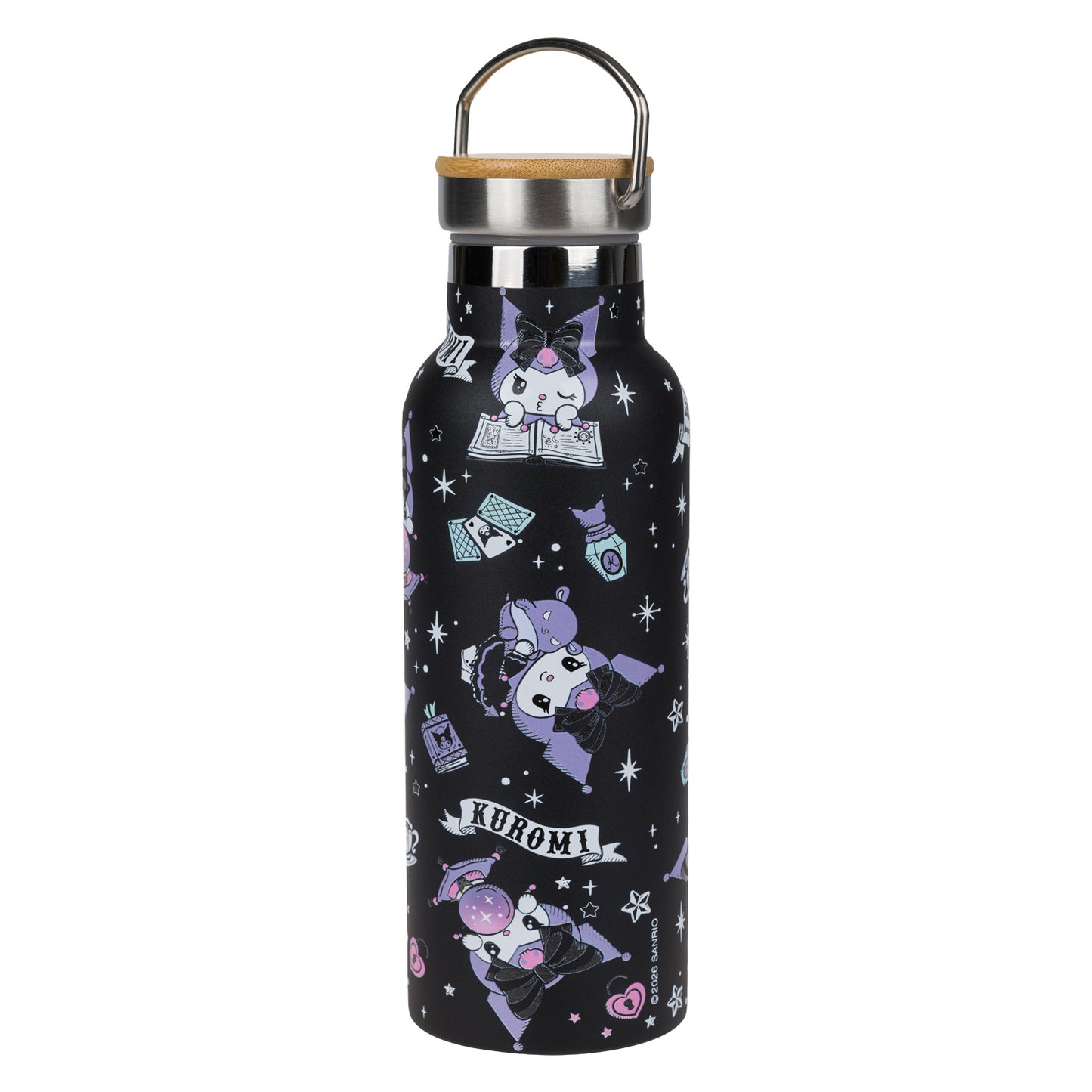 Thermoflasche mit Bambusdeckel Kuromi Fortune Dream, 500 ml