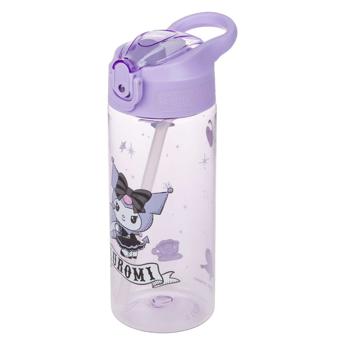 Tritan Trinkflasche mit Strohhalm Kuromi Fortune Dream, 500 ml