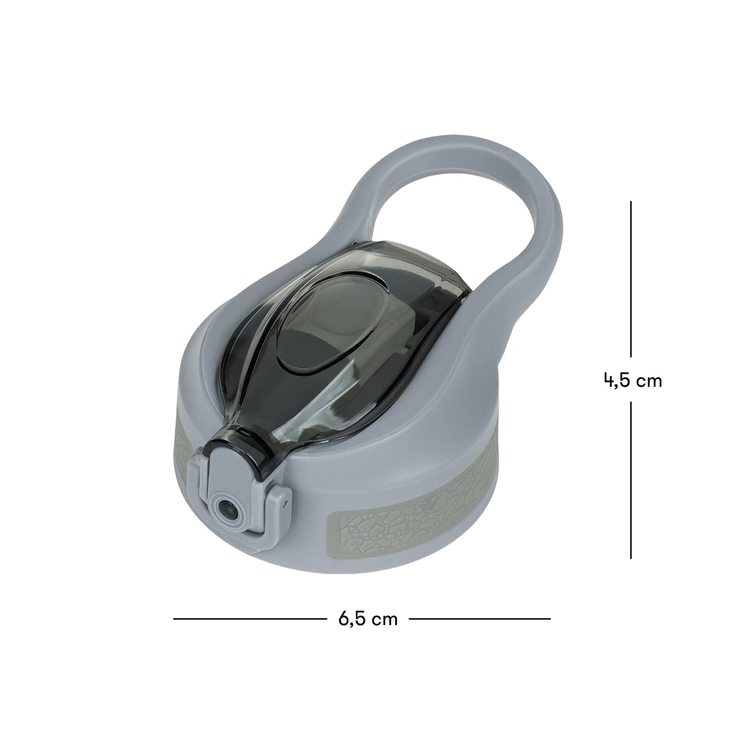 Ersatzdeckel für BAAGL Trinkflasche mit Strohhalm, schwarz