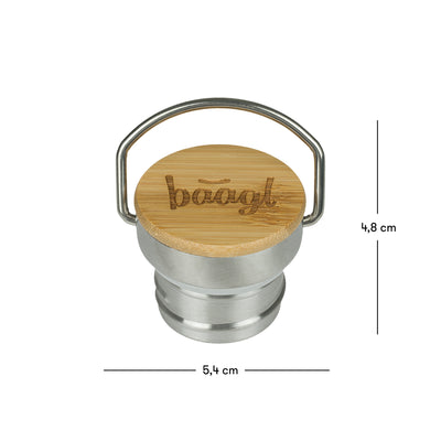 Bambus-Metall-Ersatzdeckel für BAAGL Thermoflasche