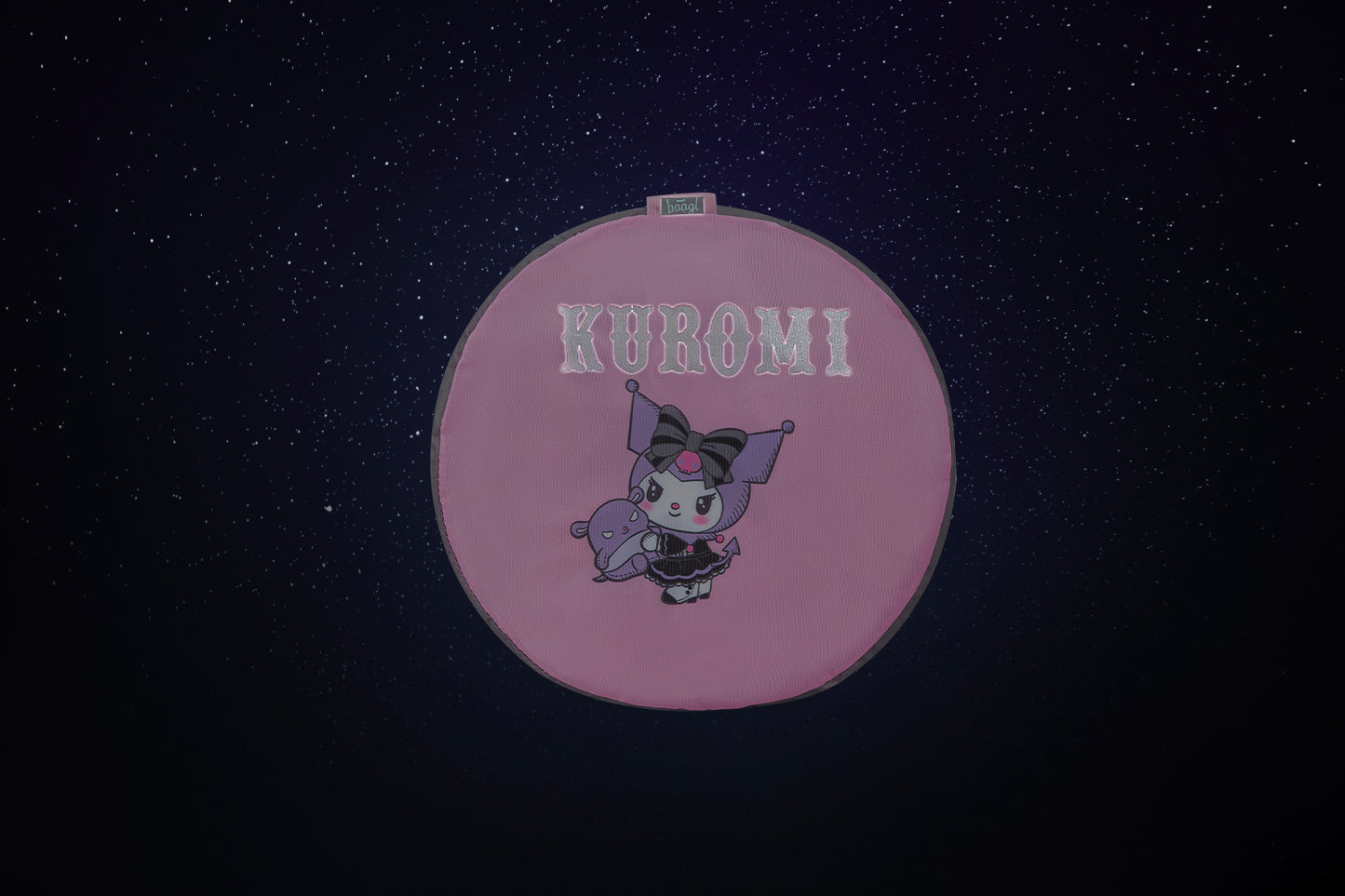 Faltbare Sporttasche Hoop Kuromi Grey