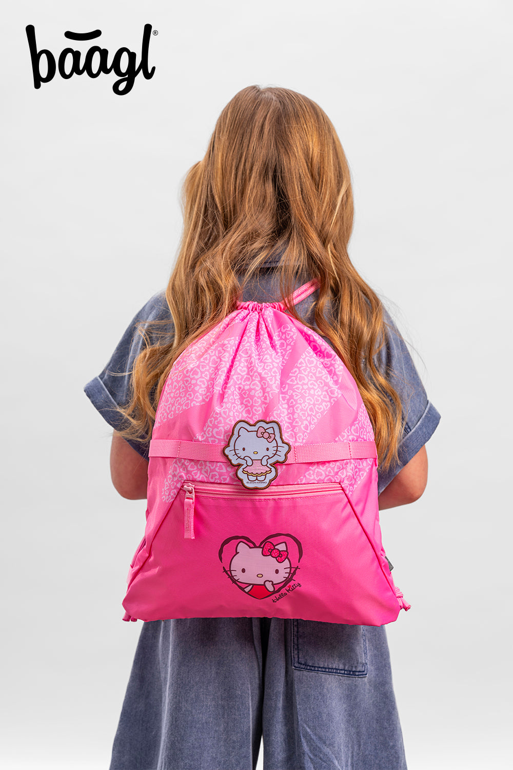 Turnbeutel mit Tasche Hello Kitty Sweet Leopard