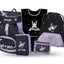 Airy Kuromi Fortune Dream Schulrucksack-Set 5tlg: Schulrucksack, Federmäppchen, Turnbeutel, Schürze, Brustbeutel