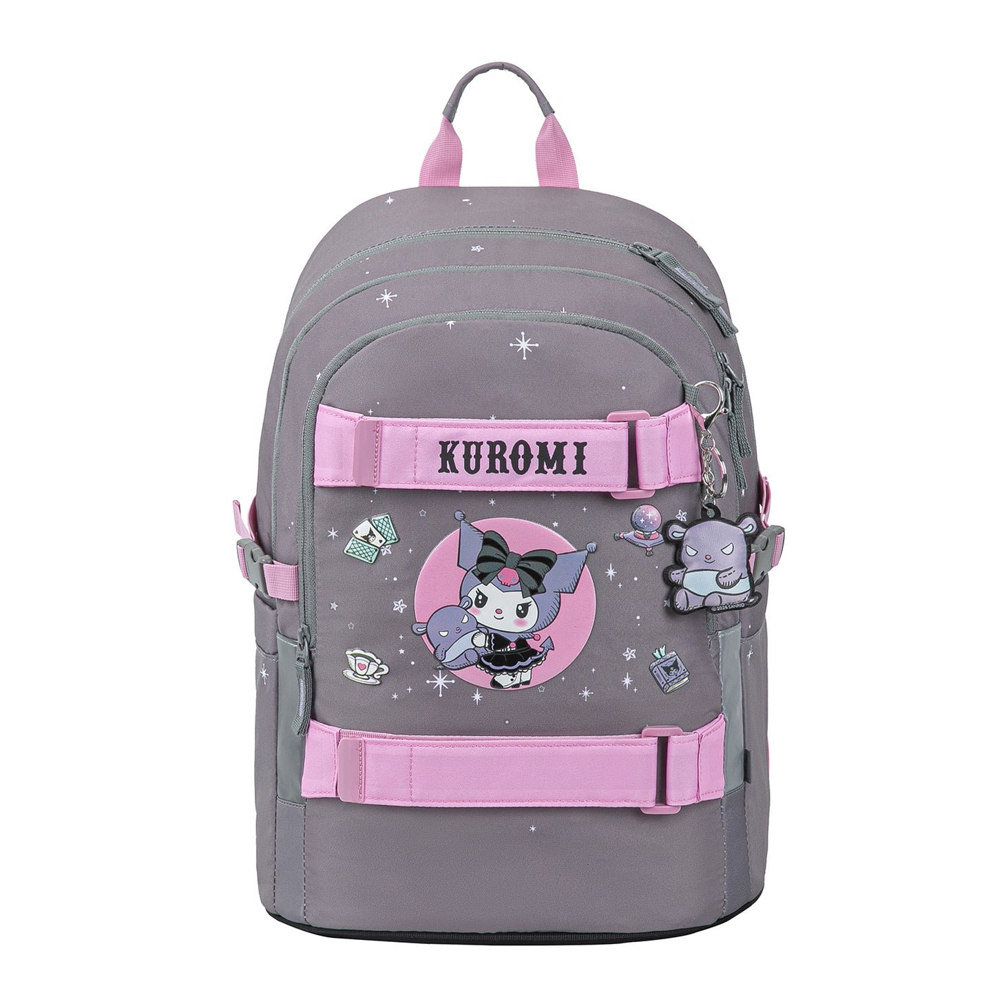 Skate Kuromi Grey Schulrucksack-Set 3tlg.: Schulrucksack, Federmäppchen, Sporttasche