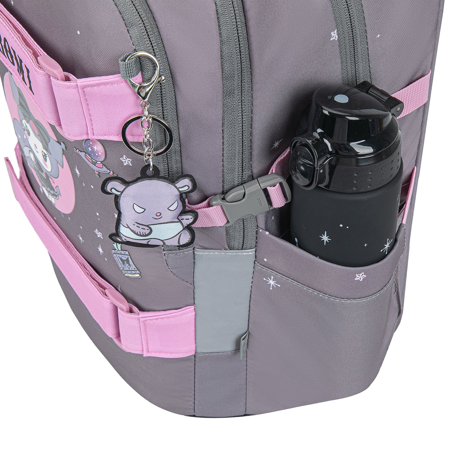 Skate Kuromi Grey Schulrucksack-Set 3tlg.: Schulrucksack, Federmäppchen, Sporttasche