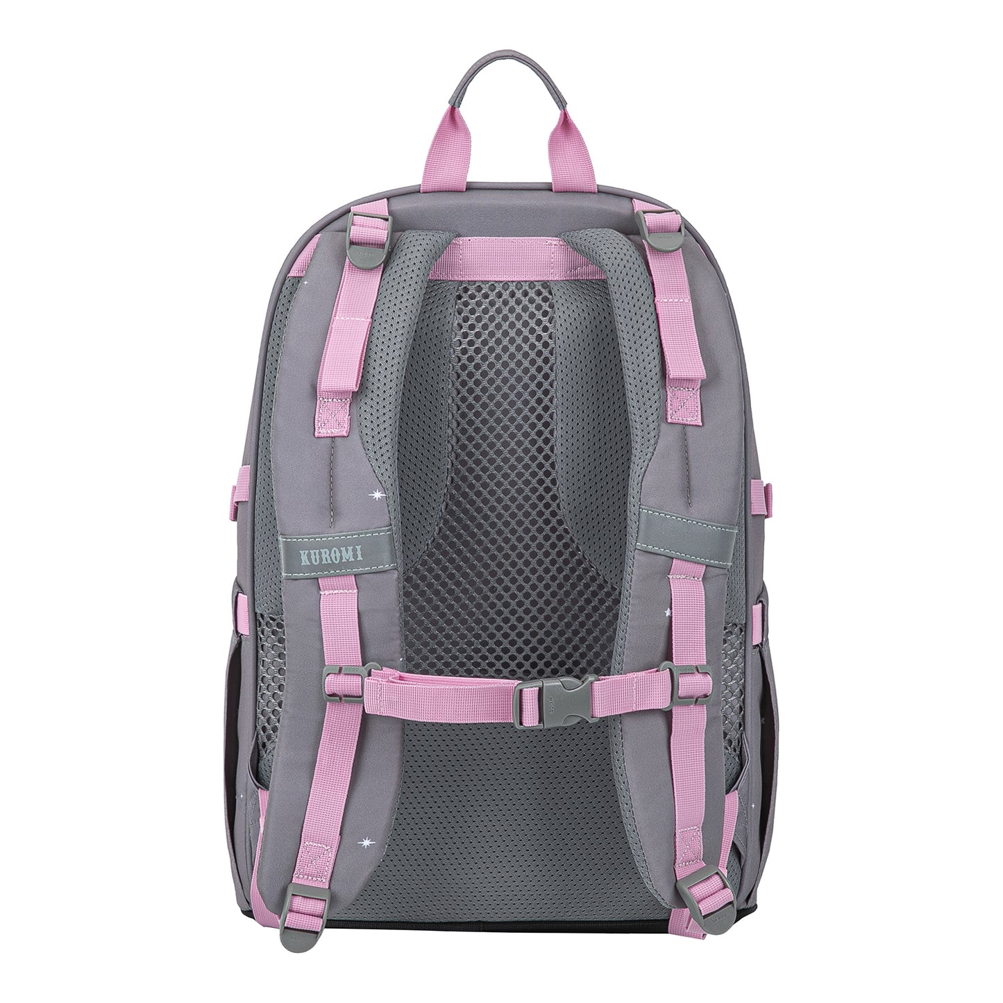 Skate Kuromi Grey Schulrucksack-Set 5tlg.: Schulrucksack, Federmäppchen, Turnbeutel, Bauchtasche, Laptophülle