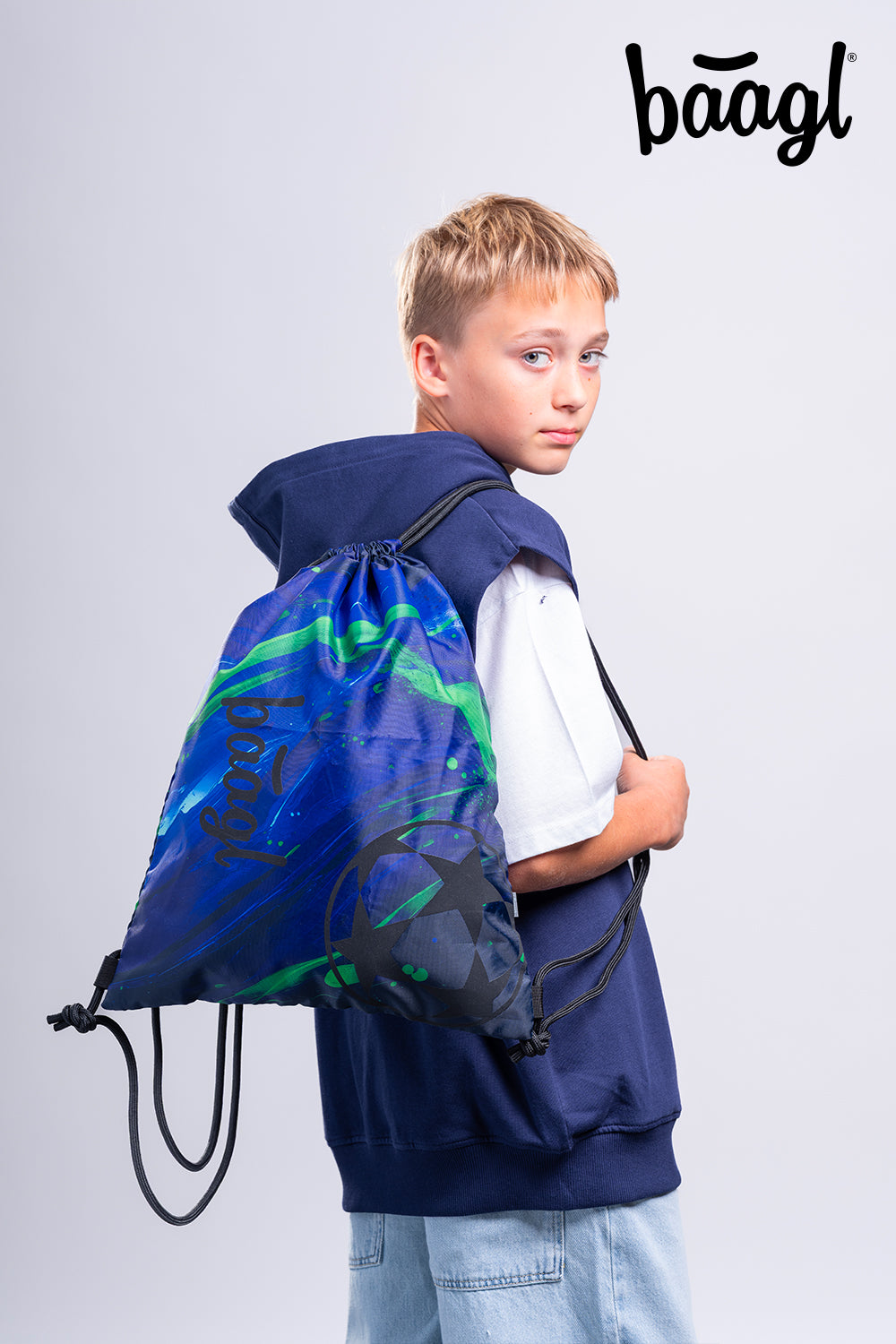 Core Football Champion Schulrucksack-Set 5tlg.: Schulrucksack, Federmäppchen, Turnbeutel, Bauchtasche, Laptophülle