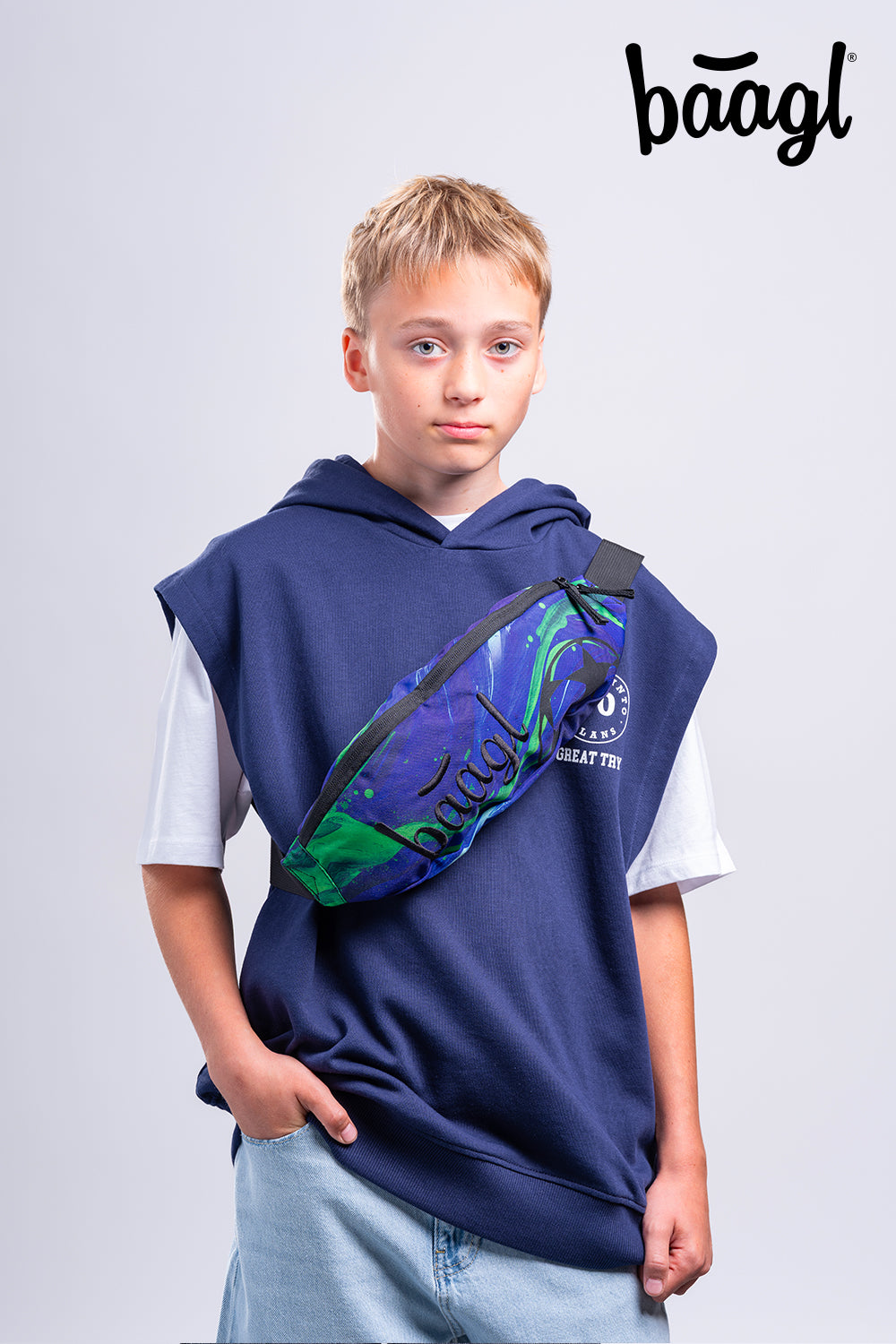 Core Football Champion Schulrucksack-Set 5tlg.: Schulrucksack, Federmäppchen, Turnbeutel, Bauchtasche, Laptophülle