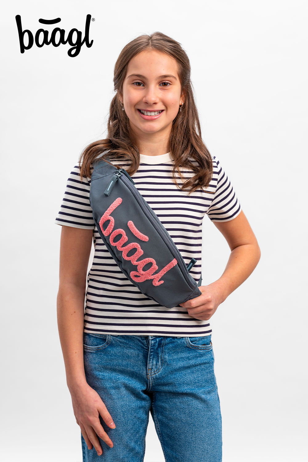 Bauchtasche Snap Logo Rosa